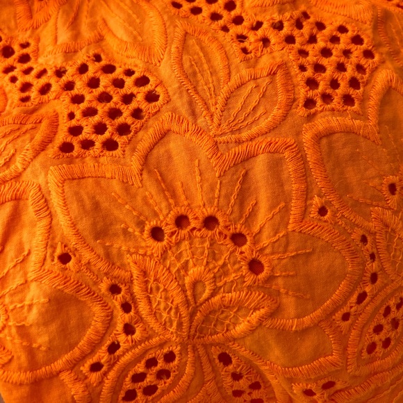 Orange Ruffled Dress - Picture 5 of 8